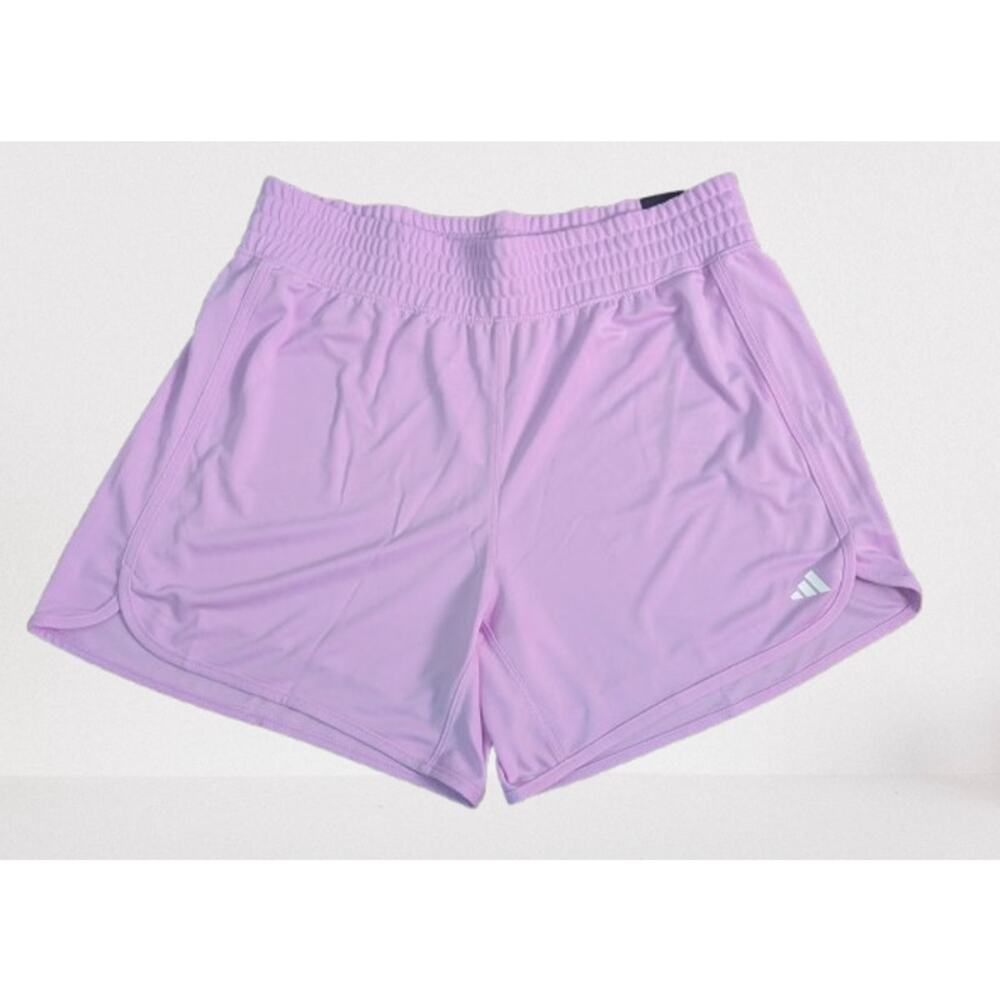 NEW Womens ADIDAS Regular Fit High Rise Pacer Shorts 5" Inseam Size XL